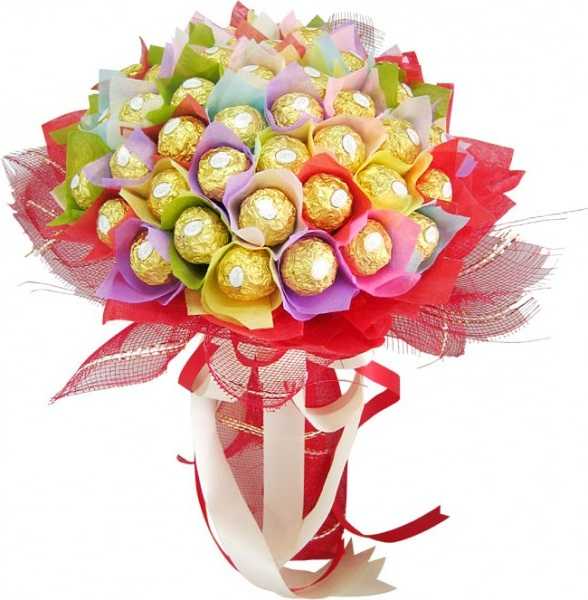Букет з цукерок буде тим самим незвичайним і бажаним подарунком, який приведе в повний захват будь-яку жінку