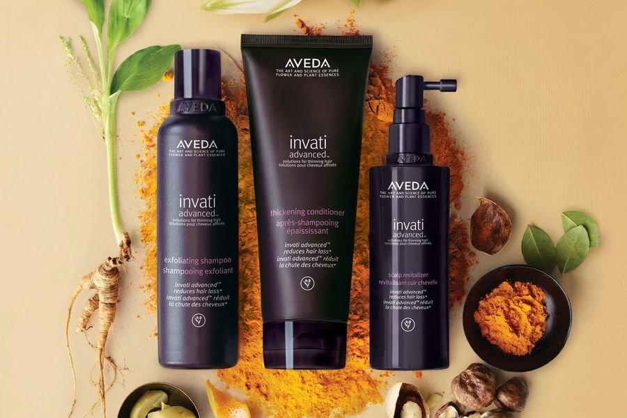 Система догляду для стоншених волосся Invati Advanсed і арома-спреї Pure-Fumes, Aveda