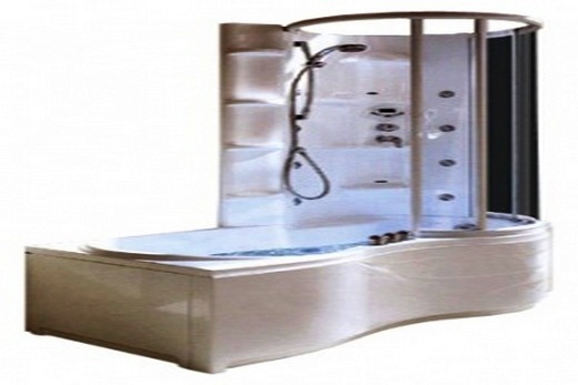 Кутові кабіни, суміщені з ванною, компанії Glass серії Sintexi габаритами всього 170х85 см